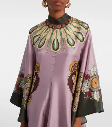 La DoubleJ Magnifico printed silk twill kaftan | Thumbnail 7 La DoubleJ Magnifico printed silk twill kaftan | Thumbnail 7
