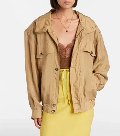Saint Laurent Oversized blouson jacket | Thumbnail 4 Saint Laurent Oversized blouson jacket | Thumbnail 4
