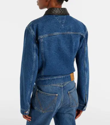 Bottega Veneta Intrecciato denim jacket | Thumbnail 3 Bottega Veneta Intrecciato denim jacket | Thumbnail 3