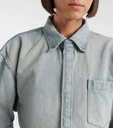 Balenciaga Cropped denim shirt | Thumbnail 3 Balenciaga Cropped denim shirt | Thumbnail 3