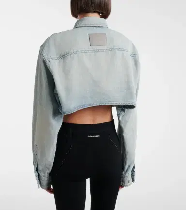 Balenciaga Cropped denim shirt | Thumbnail 4 Balenciaga Cropped denim shirt | Thumbnail 4