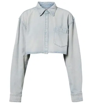 Balenciaga Cropped denim shirt | Thumbnail 1 Balenciaga Cropped denim shirt | Thumbnail 1