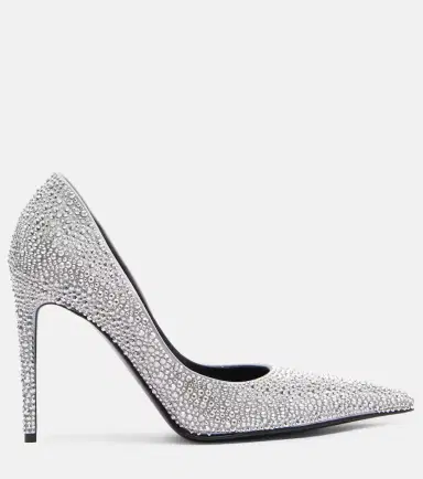 Alexander McQueen Skull studded satin pumps | Thumbnail 5 Alexander McQueen Skull studded satin pumps | Thumbnail 5