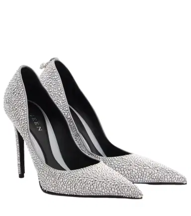Alexander McQueen Skull studded satin pumps | Thumbnail 1 Alexander McQueen Skull studded satin pumps | Thumbnail 1