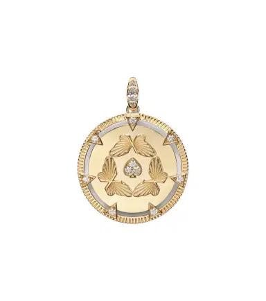 FoundRae Reverie Oversized 18k gold pendant with diamonds | Thumbnail 1 FoundRae Reverie Oversized 18k gold pendant with diamonds | Thumbnail 1