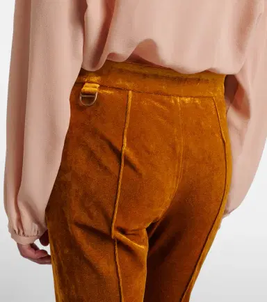 Chloe Chloé Velvet stirrup pants | Thumbnail 3 Chloe Chloé Velvet stirrup pants | Thumbnail 3