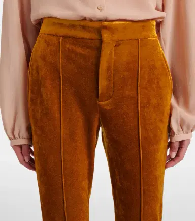 Chloe Chloé Velvet stirrup pants | Thumbnail 5 Chloe Chloé Velvet stirrup pants | Thumbnail 5