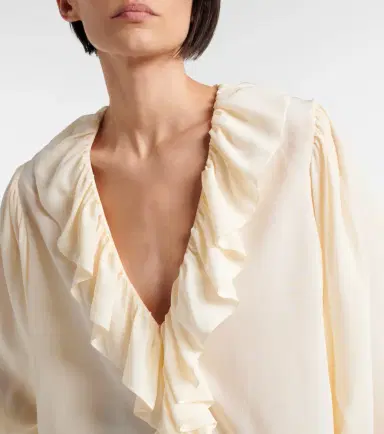 Chloé Chloé Ruffled silk blouse | Thumbnail 7 Chloé Chloé Ruffled silk blouse | Thumbnail 7