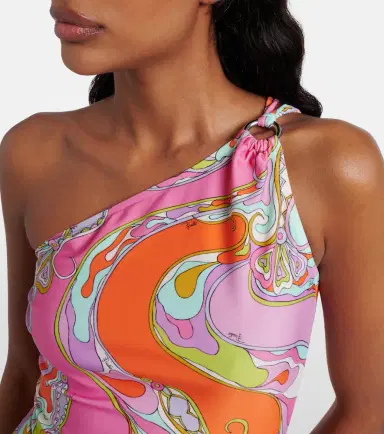 PUCCI Orchidee one-shoulder swimsuit | Thumbnail 3 PUCCI Orchidee one-shoulder swimsuit | Thumbnail 3