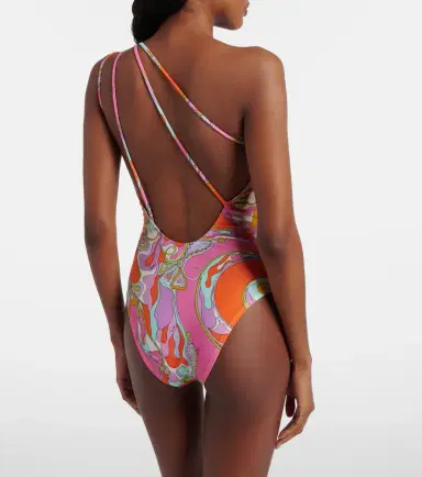 PUCCI Orchidee one-shoulder swimsuit | Thumbnail 4 PUCCI Orchidee one-shoulder swimsuit | Thumbnail 4