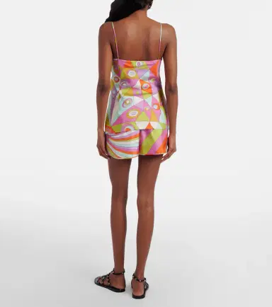 PUCCI Iride silk twill shorts | Thumbnail 2 PUCCI Iride silk twill shorts | Thumbnail 2