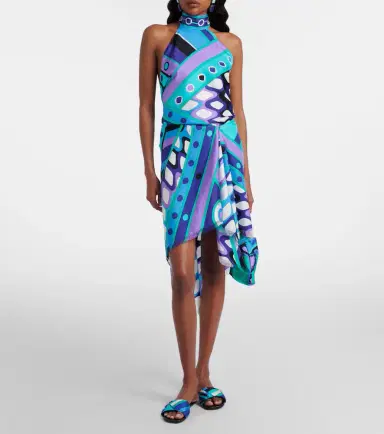 PUCCI Vivara draped silk twill midi skirt | Thumbnail 3 PUCCI Vivara draped silk twill midi skirt | Thumbnail 3