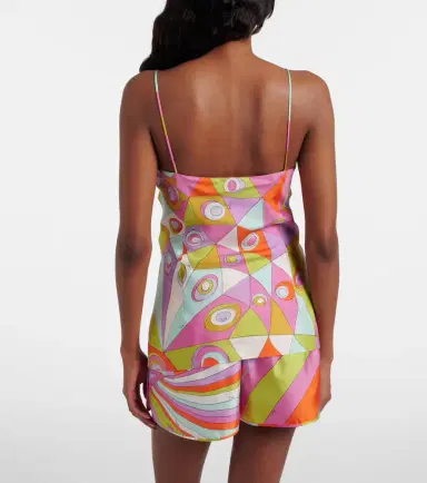 PUCCI Occhi silk twill camisole | Thumbnail 3 PUCCI Occhi silk twill camisole | Thumbnail 3