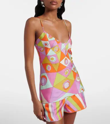 PUCCI Occhi silk twill camisole | Thumbnail 4 PUCCI Occhi silk twill camisole | Thumbnail 4