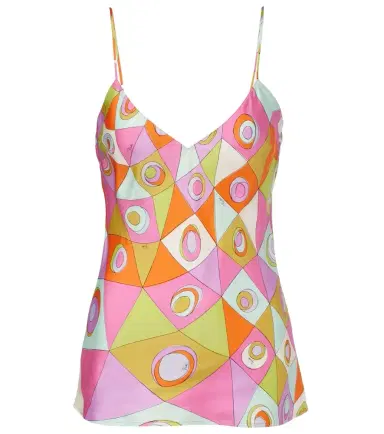 PUCCI Occhi silk twill camisole | Thumbnail 1 PUCCI Occhi silk twill camisole | Thumbnail 1