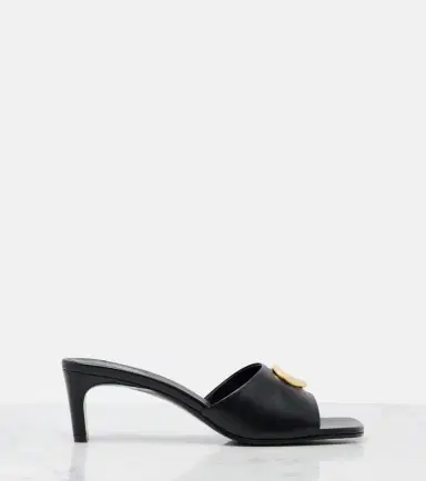 Gucci Double G leather mules | Thumbnail 2 Gucci Double G leather mules | Thumbnail 2
