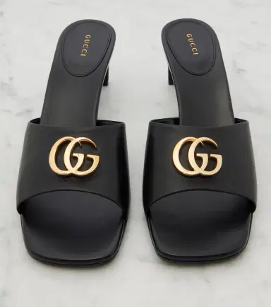 Gucci Double G leather mules | Thumbnail 3 Gucci Double G leather mules | Thumbnail 3
