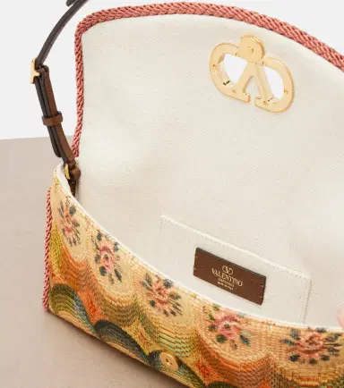 Valentino Garavani DeVain Small floral jacquard shoulder bag | Thumbnail 2 Valentino Garavani DeVain Small floral jacquard shoulder bag | Thumbnail 2
