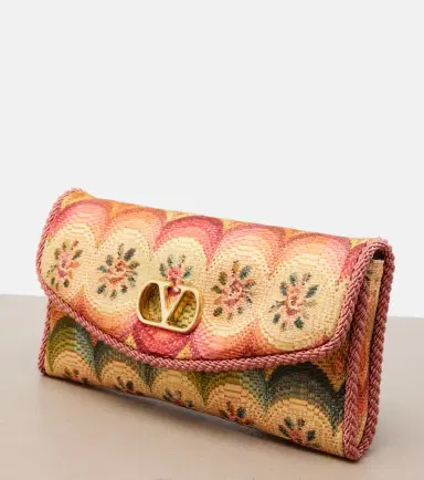 Valentino Garavani DeVain Small floral jacquard shoulder bag | Thumbnail 4 Valentino Garavani DeVain Small floral jacquard shoulder bag | Thumbnail 4