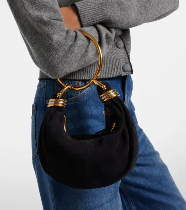 Chloe Chloé Bracelet Small suede top-handle bag | Thumbnail 6 Chloe Chloé Bracelet Small suede top-handle bag | Thumbnail 6