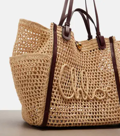 Chloé Chloé Chloé Iconic Small raffia tote bag | Thumbnail 2 Chloé Chloé Chloé Iconic Small raffia tote bag | Thumbnail 2