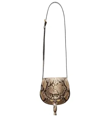 Chloe Chloé Marcie Mini snake-effect leather crossbody bag | Thumbnail 1 Chloe Chloé Marcie Mini snake-effect leather crossbody bag | Thumbnail 1