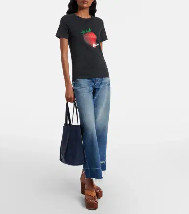 Chloé Chloé Chloé Spin leather and suede tote bag | Thumbnail 7 Chloé Chloé Chloé Spin leather and suede tote bag | Thumbnail 7