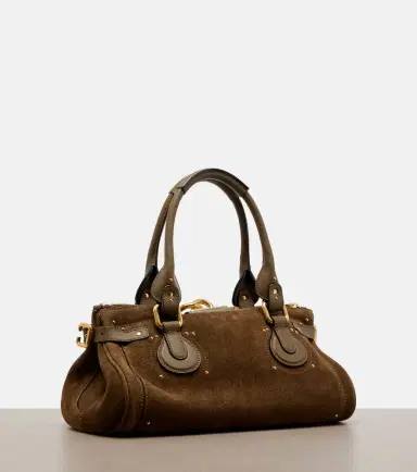 Chloé Chloé Paddington suede shoulder bag | Thumbnail 2 Chloé Chloé Paddington suede shoulder bag | Thumbnail 2