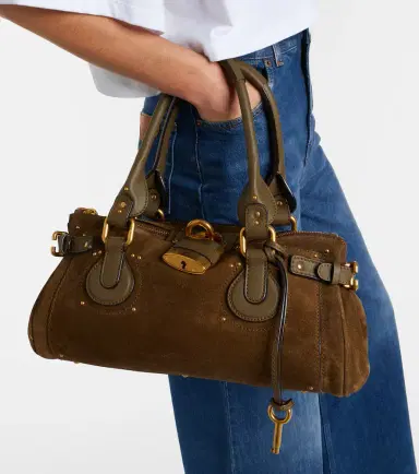 Chloé Chloé Paddington suede shoulder bag | Thumbnail 5 Chloé Chloé Paddington suede shoulder bag | Thumbnail 5
