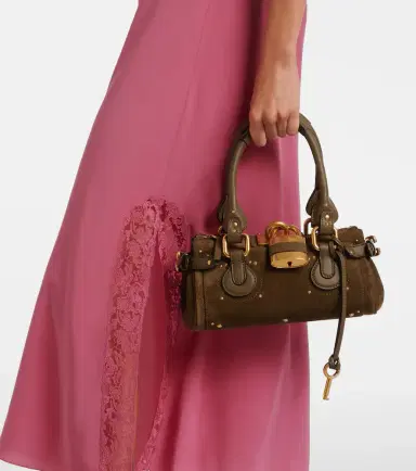 Chloe Chloé Paddington Small suede shoulder bag | Thumbnail 5 Chloe Chloé Paddington Small suede shoulder bag | Thumbnail 5