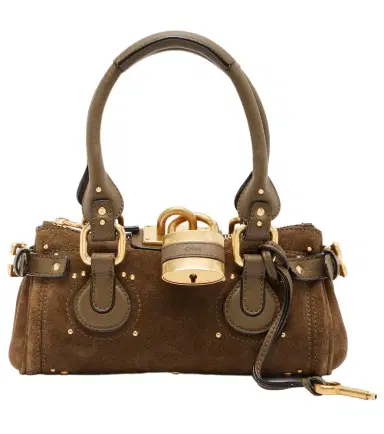 Chloe Chloé Paddington Small suede shoulder bag | Thumbnail 1 Chloe Chloé Paddington Small suede shoulder bag | Thumbnail 1