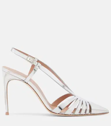 Malone Souliers Janette metallic leather slingback pumps | Thumbnail 3 Malone Souliers Janette metallic leather slingback pumps | Thumbnail 3