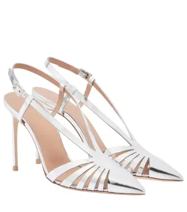 Malone Souliers Janette metallic leather slingback pumps | Thumbnail 1 Malone Souliers Janette metallic leather slingback pumps | Thumbnail 1