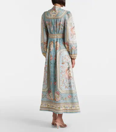 Zimmermann Roselight floral linen midi dress | Thumbnail 2 Zimmermann Roselight floral linen midi dress | Thumbnail 2