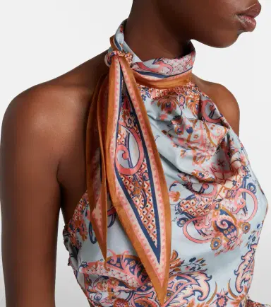 Zimmermann Aster printed silk crop top | Thumbnail 2 Zimmermann Aster printed silk crop top | Thumbnail 2