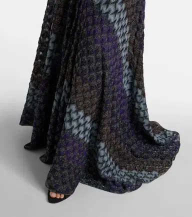 Missoni Halterneck knitted lamé gown | Thumbnail 3 Missoni Halterneck knitted lamé gown | Thumbnail 3