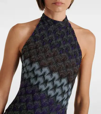 Missoni Halterneck knitted lamé gown | Thumbnail 4 Missoni Halterneck knitted lamé gown | Thumbnail 4
