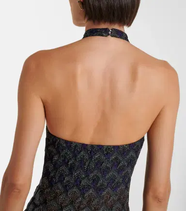 Missoni Halterneck knitted lamé gown | Thumbnail 5 Missoni Halterneck knitted lamé gown | Thumbnail 5