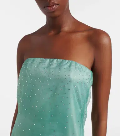 Staud Amara embellished organza maxi dress | Thumbnail 2 Staud Amara embellished organza maxi dress | Thumbnail 2