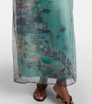 Staud Amara embellished organza maxi dress | Thumbnail 4 Staud Amara embellished organza maxi dress | Thumbnail 4
