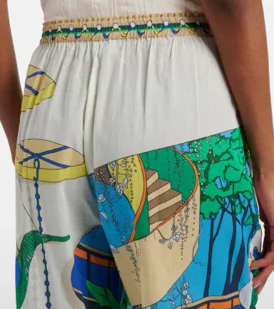 Tory Burch Printed cotton tapered pants | Thumbnail 4 Tory Burch Printed cotton tapered pants | Thumbnail 4