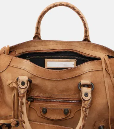 Balenciaga Le City Small suede top-handle bag | Thumbnail 4 Balenciaga Le City Small suede top-handle bag | Thumbnail 4