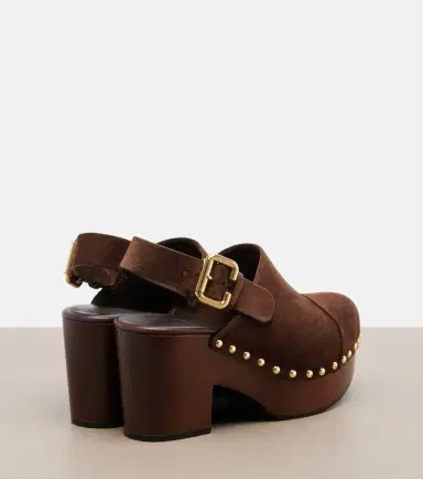Chloé Chloé Jeannette suede clogs | Thumbnail 2 Chloé Chloé Jeannette suede clogs | Thumbnail 2