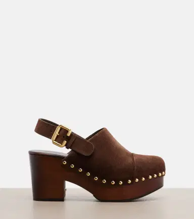 Chloé Chloé Jeannette suede clogs | Thumbnail 3 Chloé Chloé Jeannette suede clogs | Thumbnail 3