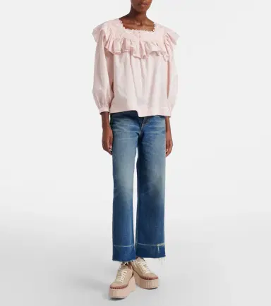 Chloe Chloé Nama suede platform sneakers | Thumbnail 5 Chloe Chloé Nama suede platform sneakers | Thumbnail 5