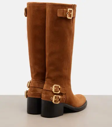 Chloé Chloé Dakota suede biker boots | Thumbnail 2 Chloé Chloé Dakota suede biker boots | Thumbnail 2