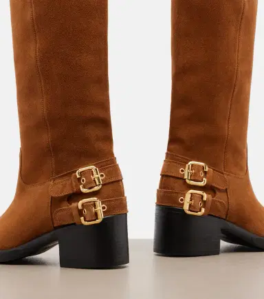 Chloé Chloé Dakota suede biker boots | Thumbnail 3 Chloé Chloé Dakota suede biker boots | Thumbnail 3