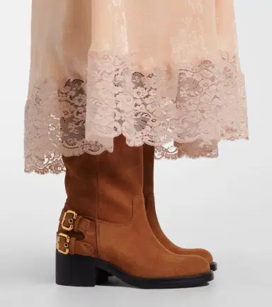 Chloé Chloé Dakota suede biker boots | Thumbnail 5 Chloé Chloé Dakota suede biker boots | Thumbnail 5