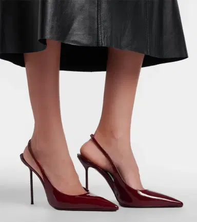Paris Texas Lidia patent leather slingback pumps | Thumbnail 6 Paris Texas Lidia patent leather slingback pumps | Thumbnail 6