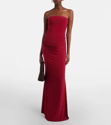 Bananhot Elice draped cotton maxi dress | Thumbnail 3 Bananhot Elice draped cotton maxi dress | Thumbnail 3